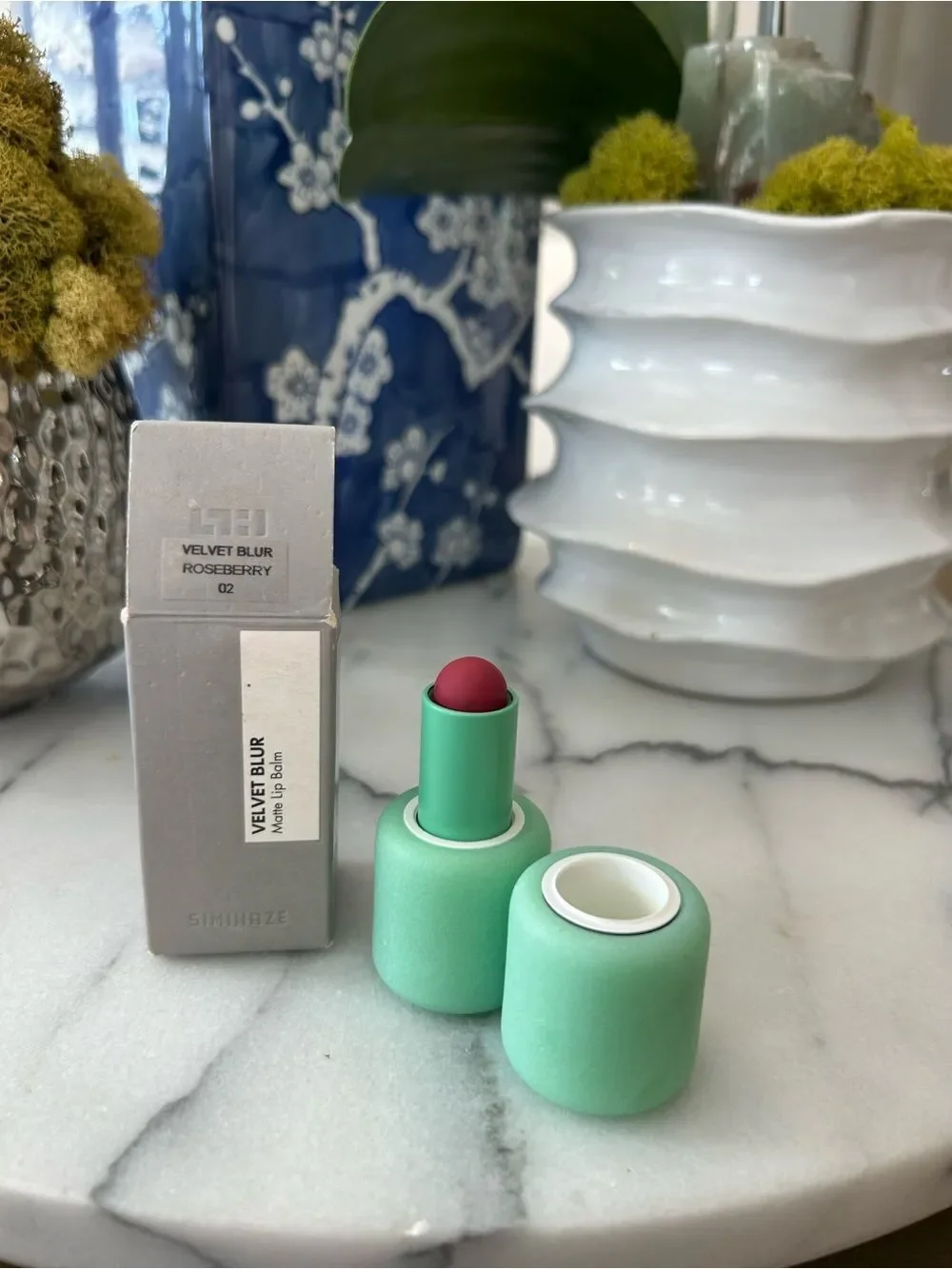 Velvet Blur Matte Lipstick Balm- Roseberry